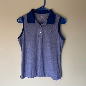 Vineyard Vines sleeveless blue polo